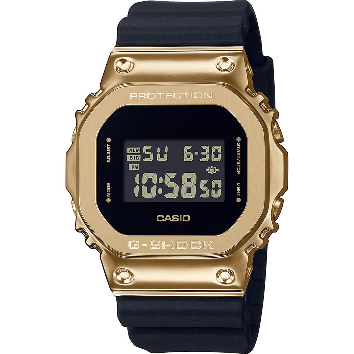 Casio G-Shock GM-5600G-9ER Horloge - Kunststof - Zwart - Ø 39 mm