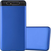Cadorabo Hoesje geschikt voor Samsung Galaxy A80 / A90 4G in METAAL BLAUW - Beschermhoes gemaakt van flexibel TPU silicone Case Cover