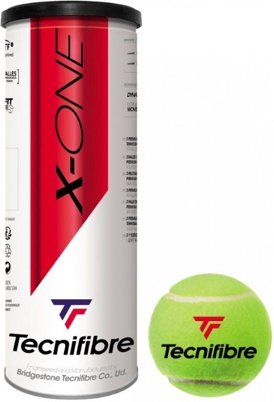 Tube de 3 balles de padel Tecnifibre X-One