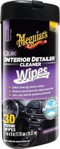 Meguiar's Cleaner - Lingettes nettoyantes Quik Interior Detailer - 30 pièces