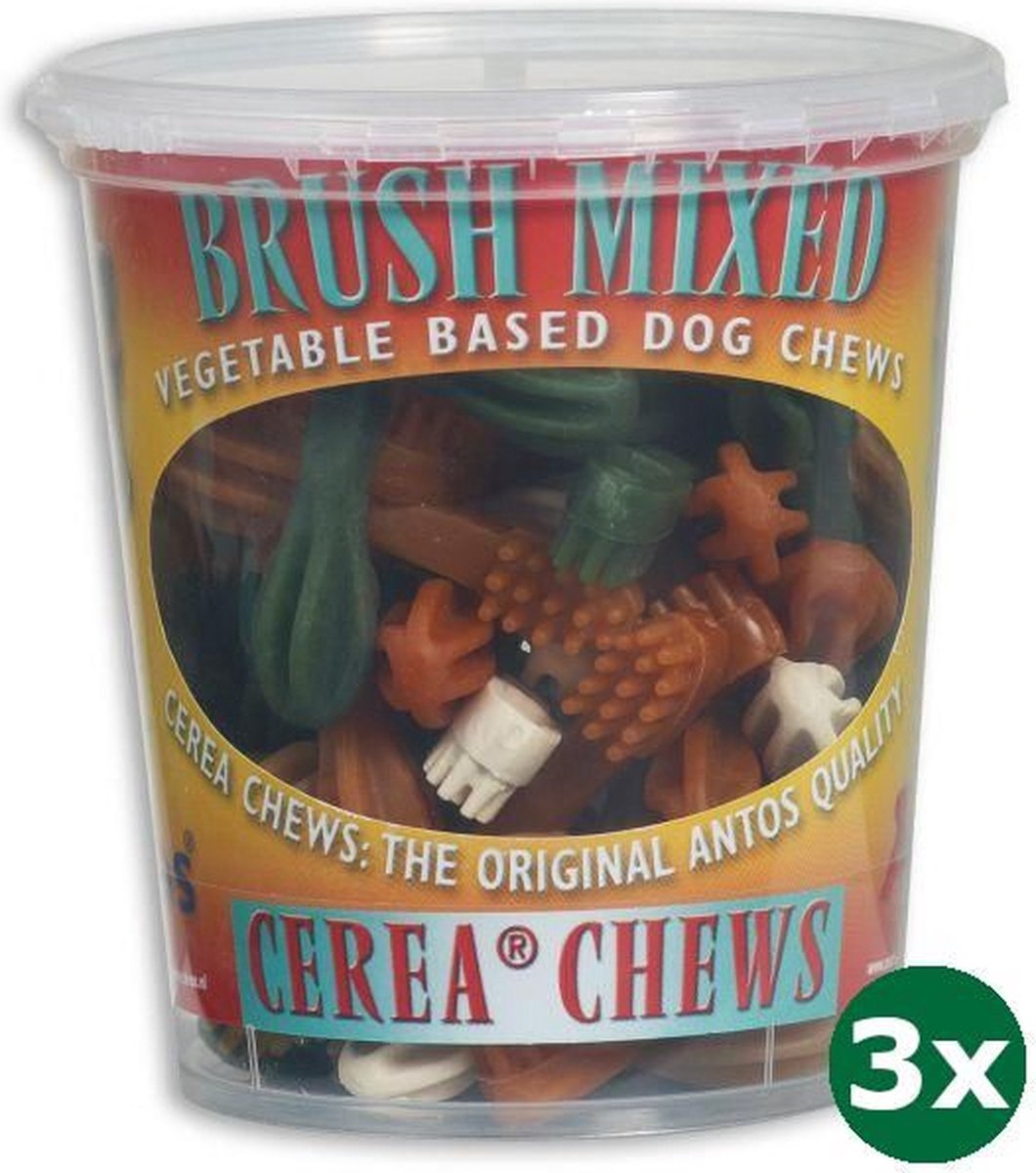 3x50 st Antos mixed brush hondensnack