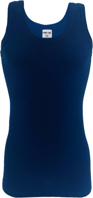 Onderhemd - SQOTTON® - 100% katoen - Marineblauw - Maat L