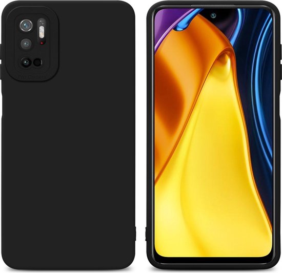Cadorabo Custodia Per Xiaomi Redmi Note 10 5G / POCO M3 Pro 5G – Cover In TPU Con Glitter, Nero - 3