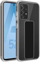 Cadorabo Hoesje geschikt voor Samsung Galaxy A52 (4G / 5G) / A52s in ZWART - Beschermhoes gemaakt van flexibel TPU silicone Cover Case met houder en standfunctie