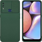 Cadorabo Hoesje geschikt voor Samsung Galaxy A10s / M01s in Bonbon Groen - Beschermhoes van flexibel TPU-silicone Case Cover en met camerabescherming