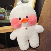 Klikkopers® Paper Duck - Cute Eend - Lalafanfan Duck Knuffel - Schattig Eend - Lalafanfan - Wit