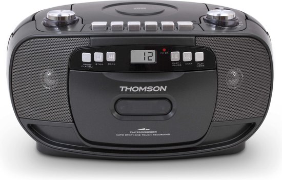 Lenco SCD-420RD - Portable FM Radio CD- Cassette player - FM - Stereo - Red