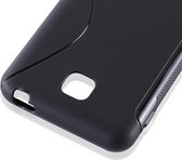 Cadorabo Hoesje geschikt voor LG OPTIMUS F5 / LUCID 2 in ZWARTE OXIDE - Beschermhoes gemaakt van flexibel TPU silicone Case Cover