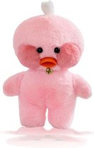 Klikkopers® Paper Duck - Cute Eend - Lalafanfan Duck Knuffel - Schattig Eend - Lalafanfan - Roze