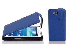 Cadorabo Hoesje geschikt voor Samsung Galaxy EXPRESS 2 in KONINGSBLAUW - Beschermhoes in flip-design Case Cover van getextureerd imitatieleer