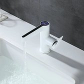Mitigeur lavabo avec affichage QMIX300 blanc WAHLBACH