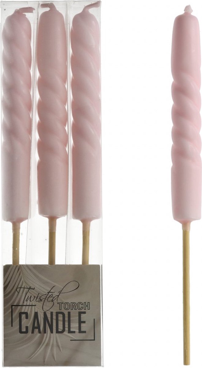 Kaarsen - Buitenkaarsen - Toortskaarsen - Spiraalkaarsen - Roze