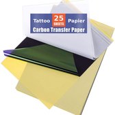 BOTC Tattoo stencils - 25 stuks - Transferpapier - A4 Carbon overtrekpapier - 4-laags tatoeage transferpapier