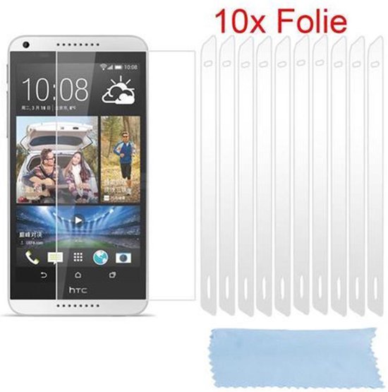 Cadorabo Films de protection d'écran compatibles avec HTC Desire 816 - Films de protection en HIGH CLEAR - 10 pièces films de protection très transparents contre la poussière, la saleté et les rayures