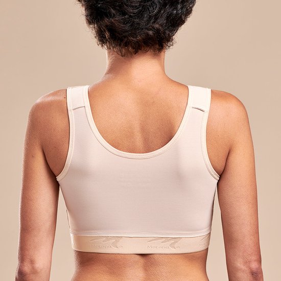 FeelinGirl Naadloze beha voor dames, geïntegreerde zachte cups, zonder beugel, verstelbare bandjes, dagelijkse beha met volledige afdekking, Beige