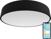 Gologi Smart Plafonnier Zwart - Lampes de plafond - LED RGB - Industriel - Chambre & Salon - 30cm