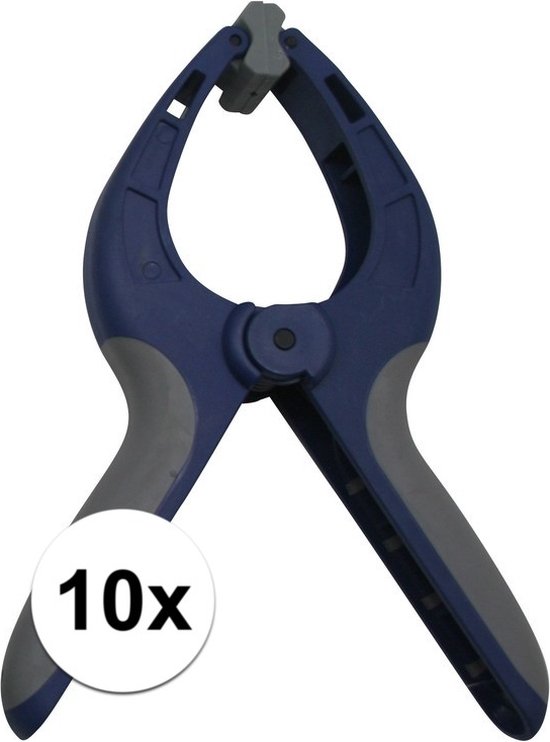 Benson Zeilklemmen / zeilclips - 10x - 9 inch/22 cm - Kunststof - Marktkraam klemmen