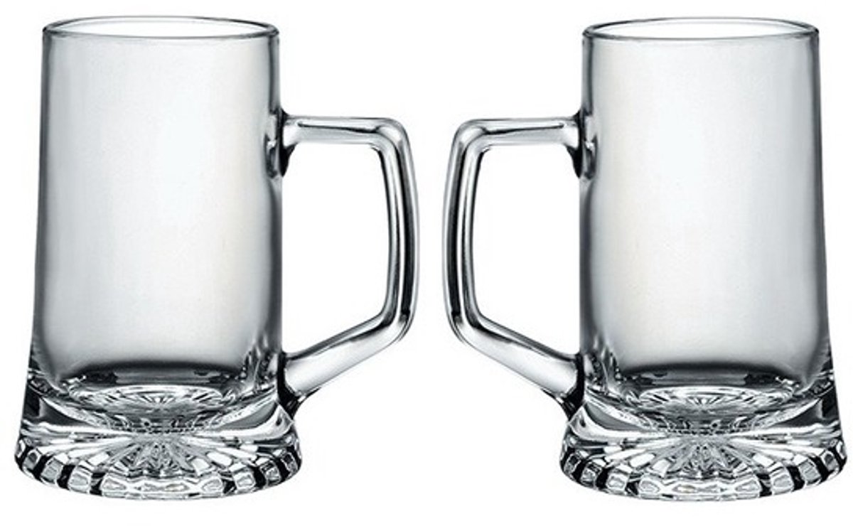 6x Oktoberfest feest bierglazen/bierpullen 510 ml - Bier pullen 2 stuks
