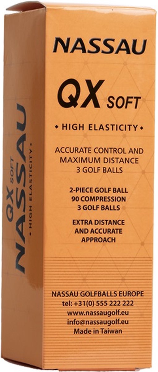 Nassau QX Soft - Golfballen - 12 stuks - Oranje van Nassau — afbeelding 3