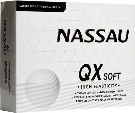 Nassau QX Soft - Golfballen - 12 stuks - Wit van Nassau — afbeelding 4