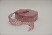 Binderij Materialen - Rol Jute 5cm 40mtr Roze