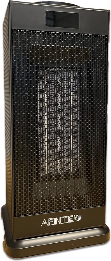 Elektrische kachel EK04 - 2000W - Keramische Kachel - 25m² - Draagbaar - Kantelbeveiliging - Ventilator - 1350W of 2000W - Zwart