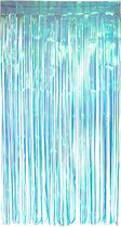 Boland - Foliegordijn iriserend lichtblauw Blauw - Geen thema;Baby fotoshoot - Babyshower - Feestversiering