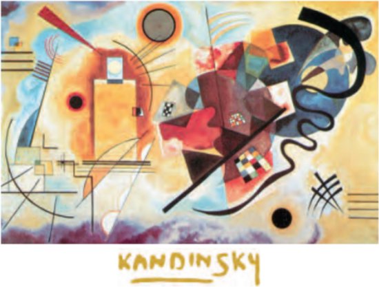 Wassily Kandinsky - Yellow, Red, Blue - Kunstposter - 60x80 cm