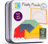 BS Toys Pointed Puzzle - Bois - FSC - 8+ ans - Dans une boîte de rangement - 20 puzzles - 1 joueur