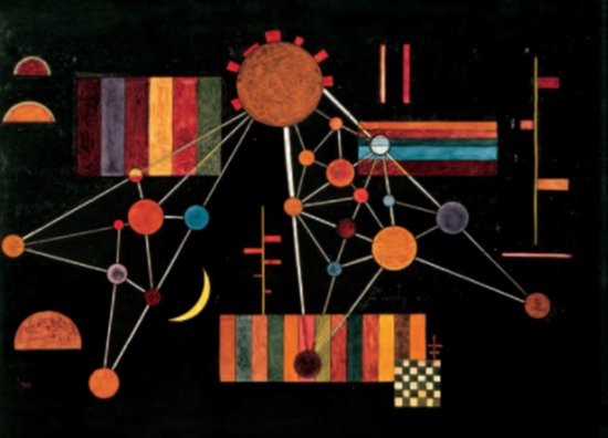 Wassily Kandinsky - Geflecht von Oben n.231 - Kunstposter - 60x80 cm