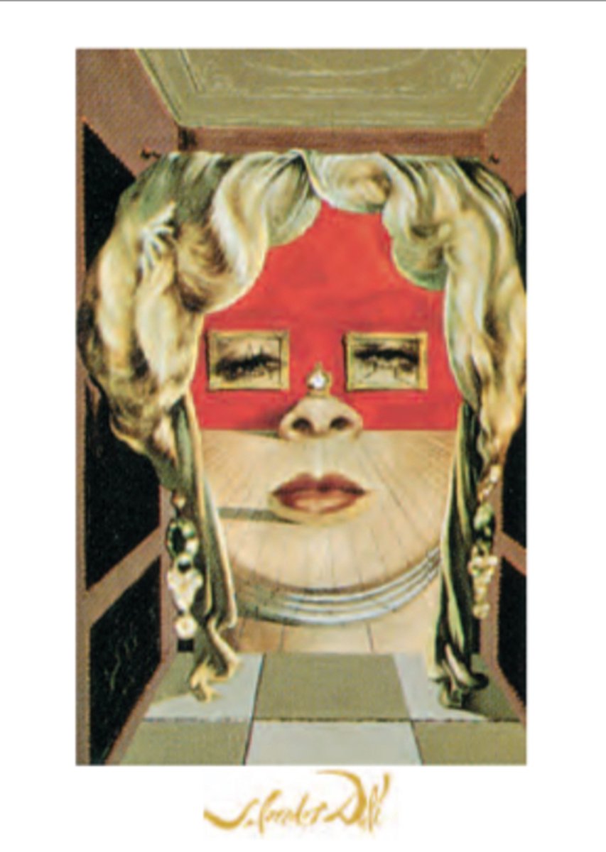 Catch Projecten Salvador Dalì - Il volto di Mae West - Kunstposter - 60x80 cm Multicolor
