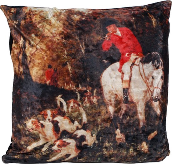 Plaids - Coussin "la Chasse" Tissu 40x40x15cm