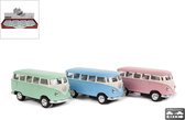 Woonaccessoires - Kinsmart Vw Classical Bus 1962 Die Cast Pb 3 Keuzemogelijkheden Pastelkleur