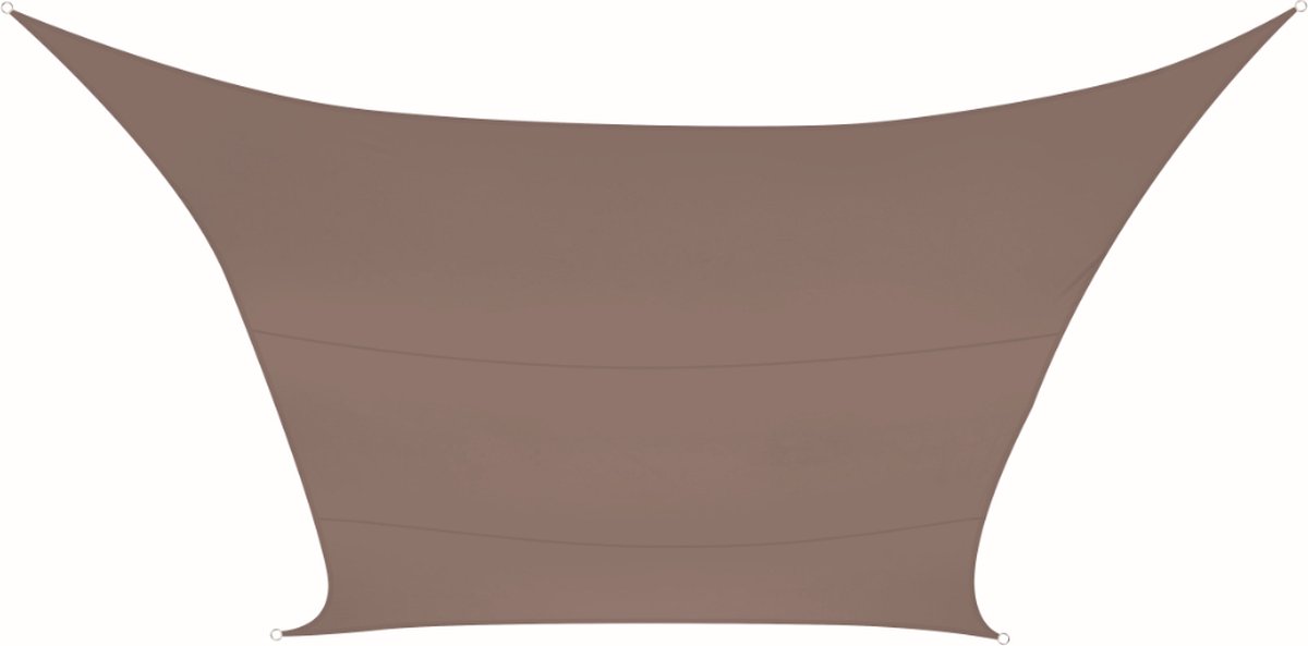 Perel Schaduwdoek, waterafstotend, 2 x 3 m, 160 g/m², polyester, rechthoek, taupe