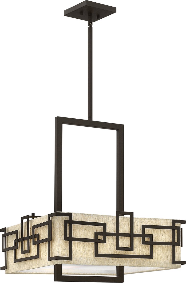 Steady Lighting - Hanglamp - Brons - 0 x 45.7 x 147.3 cm- Geschikt voor woon en eetkamer
