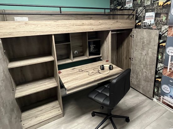 Study Hoogslaper met Kast en Bureau