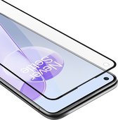Cadorabo Screenprotector geschikt voor OnePlus 9RT 5G Volledig scherm pantserfolie Beschermfolie in TRANSPARANT met ZWART - Gehard (Tempered) display beschermglas in 9H hardheid met 3D Touch