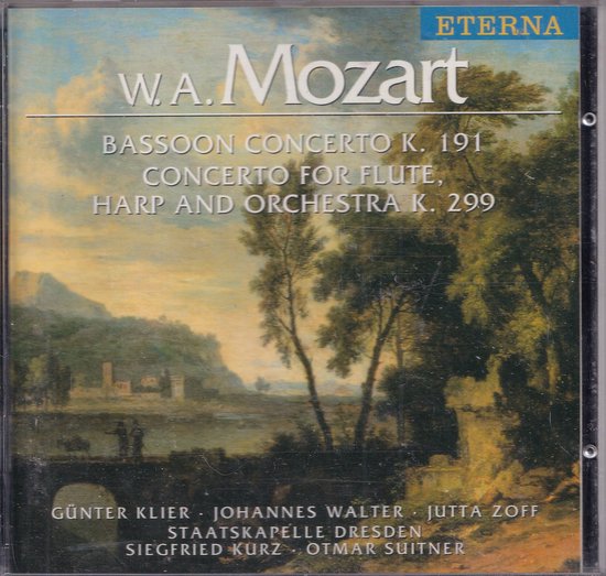 Bassoon Concerto K191, Concerto for flute harp and orchestra K299