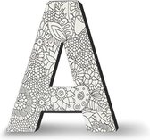 CGB GIFTWARE Color Joy Art - Large Block Letter “A“ Wall Hanging - Letter to Color “A”
