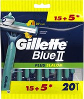 Gillette Scheermesjes Blue 2 Plus Slalom 20 stuks