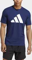 adidas Performance Train Essentials Feelready Logo Training T-shirt - Heren - Blauw- 2XL