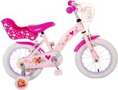 Vélo pour enfants Paw Patrol - Filles - 14 pouces - Rose - Deux freins à main