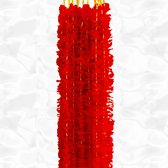 Versieringsliert rood 12 stuks - Feestartikel - Versiering - 150cm- Kunststof -