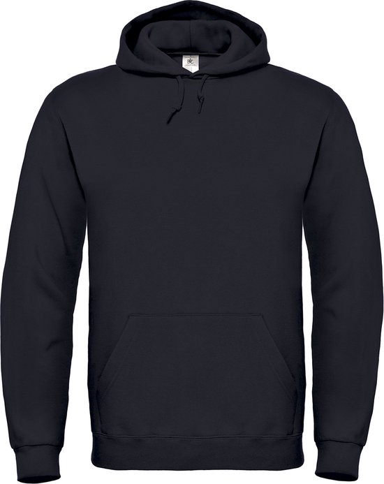 Cotton Rich Hooded Sweatshirt B&C Collectie maat 4XL Zwart