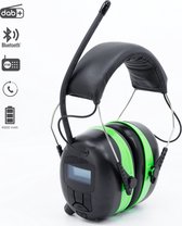 Protection auditive Soul Taine avec Radio - DAB + - Cache-oreilles avec entrée Bluetooth et AUDIO - Rechargeable - Sac inclus - Vert | EAR-205-G+