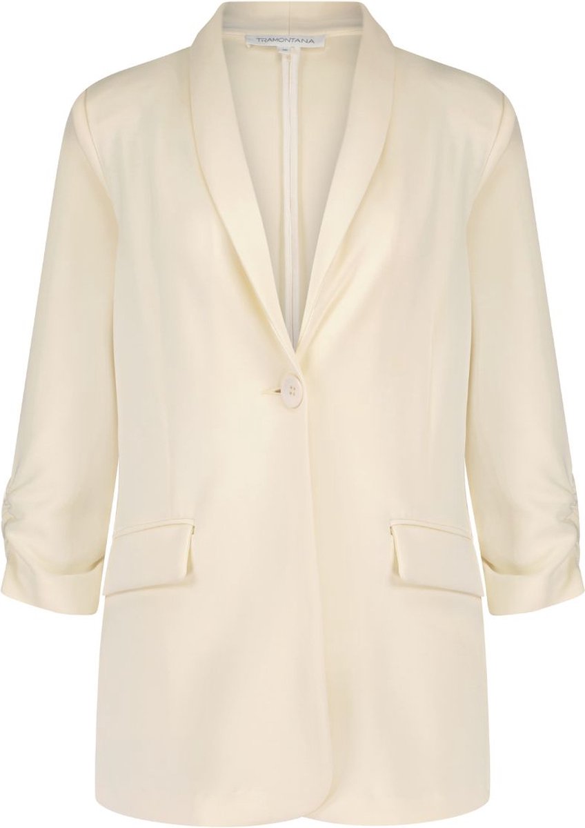 Tramontana C19-07-801 Blazer Sweat Half Sleeve Cream