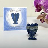 Engel Lapis Lazuli - Edelsteen - Kristal - Beschermengel - Angel - Cadeau - Geschenk - Gift - Waarheid - Intuïtie - Helderheid - Blauw