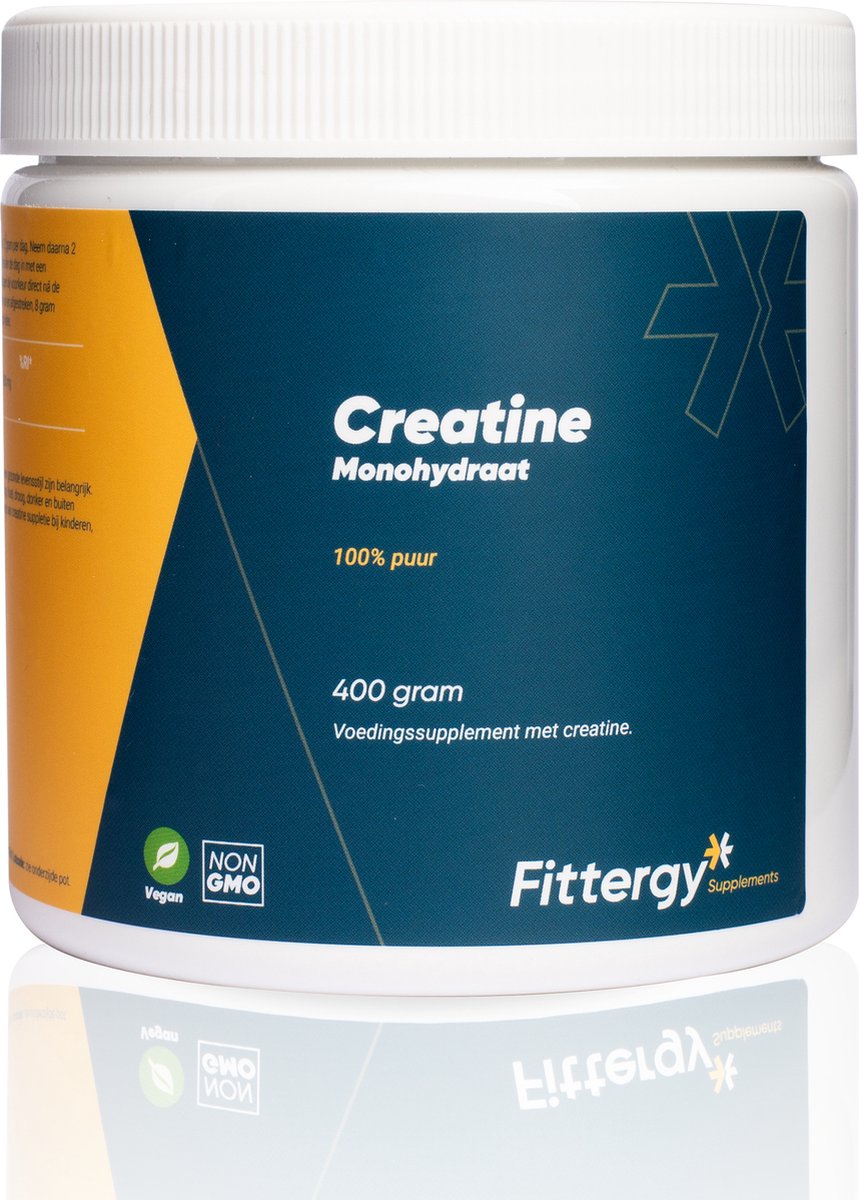 Goedkoopste Fittergy Supplements - Creatine Monohydraat - 400 gram - Sportvoeding & Eiwitten - vegan - voedingssupplement