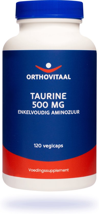 Orthovitaal - Taurine 500 mg - 120 vegicaps - enkelvoudig aminozuur - Vitaminen - vegan - voedingssupplement