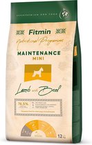 Fitmin Dog Mini Maintenance Lam & Rund 12kg